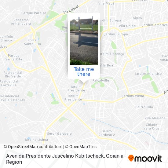 Avenida Presidente Juscelino Kubitscheck map