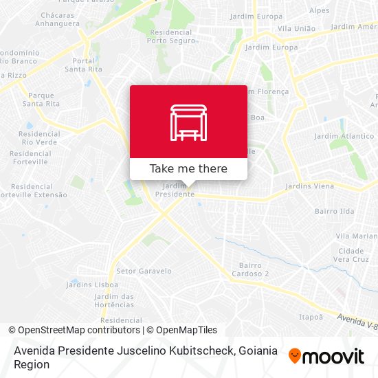 Avenida Presidente Juscelino Kubitscheck map