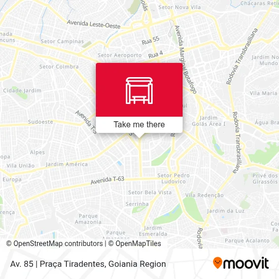 Av. 85 | Praça Tiradentes map