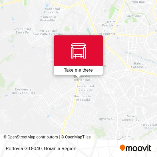 Rodovia G.O-040 map