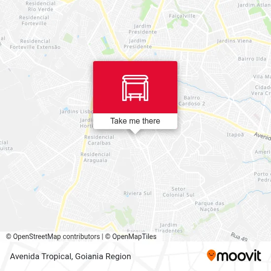 Avenida Tropical map