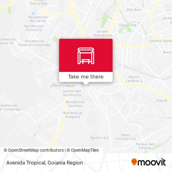 Avenida Tropical map