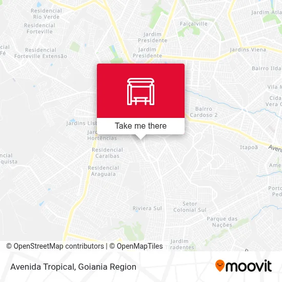 Avenida Tropical map