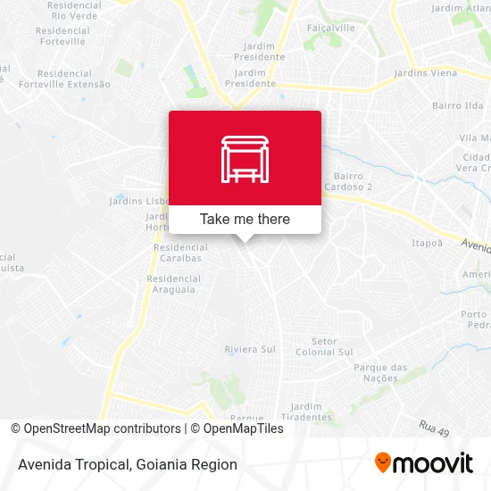 Avenida Tropical map