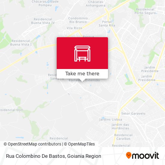 Mapa Rua Colombino De Bastos