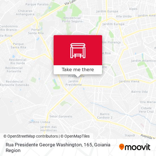 Mapa Rua Presidente George Washington, 165