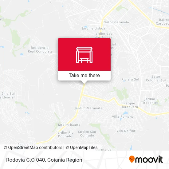 Rodovia G.O-040 map