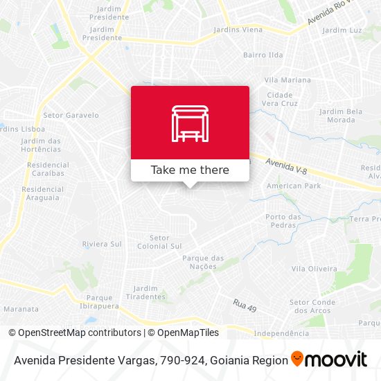 Mapa Avenida Presidente Vargas, 790-924