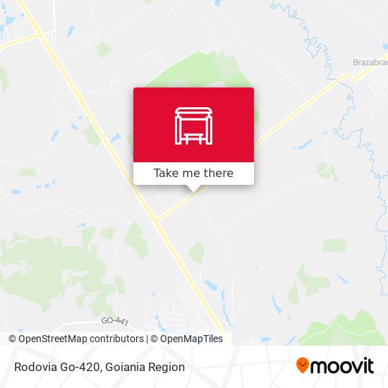 Rodovia Go-420 map