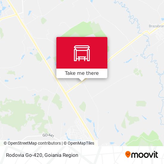 Rodovia Go-420 map