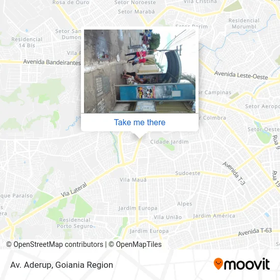 Av. Aderup map