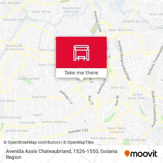 Mapa Avenida Assis Chateaubriand, 1526-1550