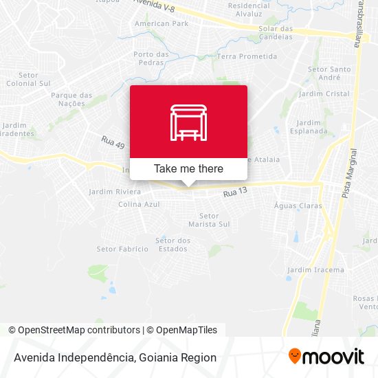 Avenida Independência map