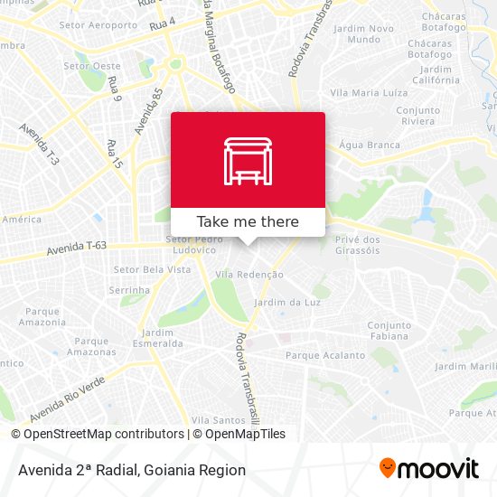 Avenida 2ª Radial map