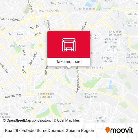 Rua 28 - Estádio Serra Dourada map