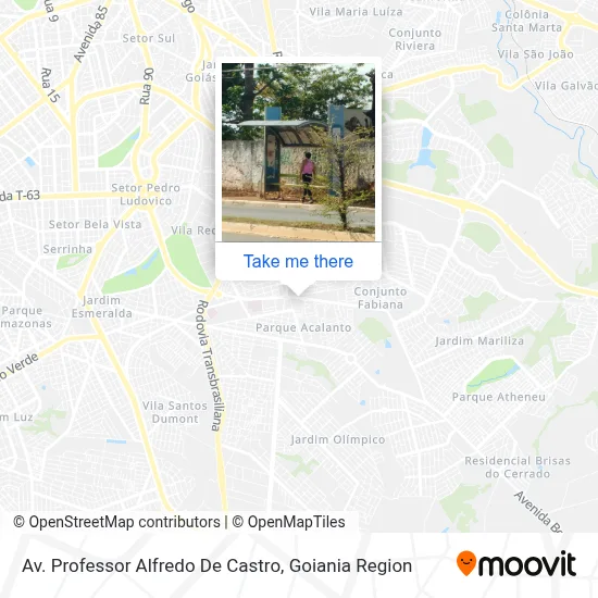 Av. Professor Alfredo De Castro map