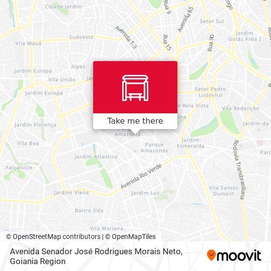 Mapa Avenida Senador José Rodrigues Morais Neto