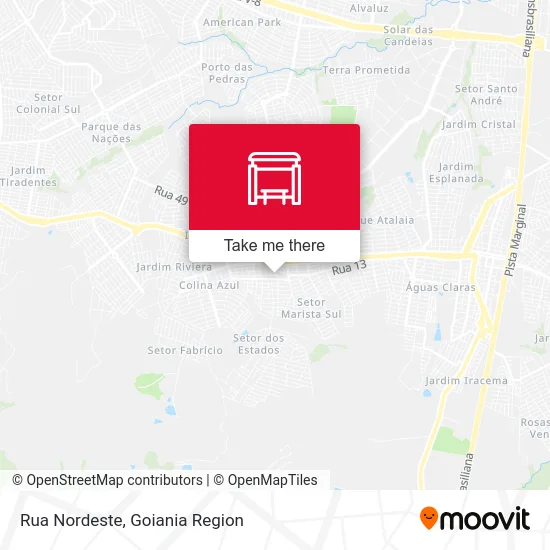 Rua Nordeste map