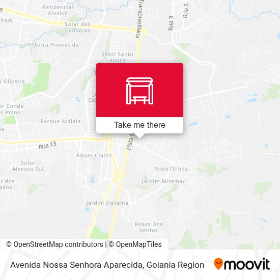 Avenida Nossa Senhora Aparecida map