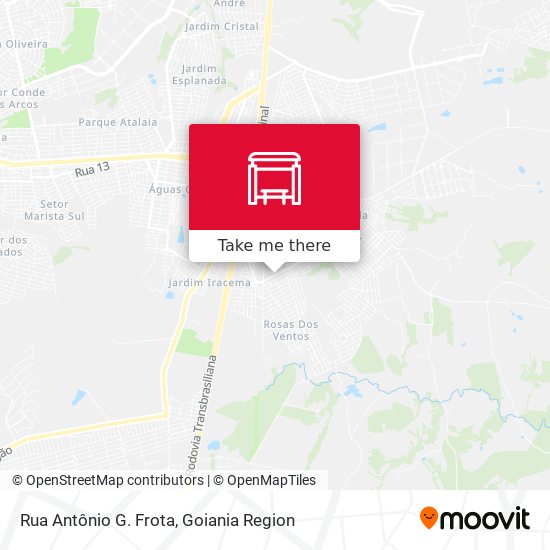 Rua Antônio G. Frota map