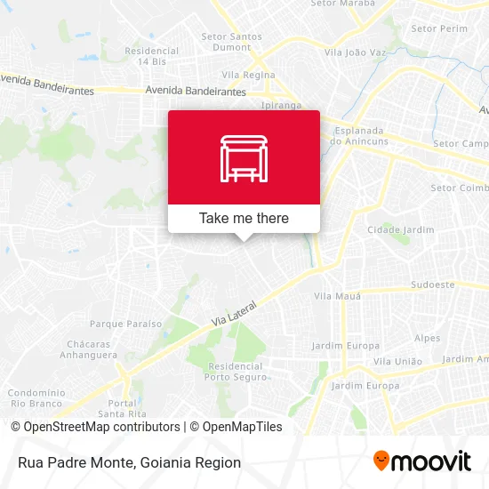 Rua Padre Monte map