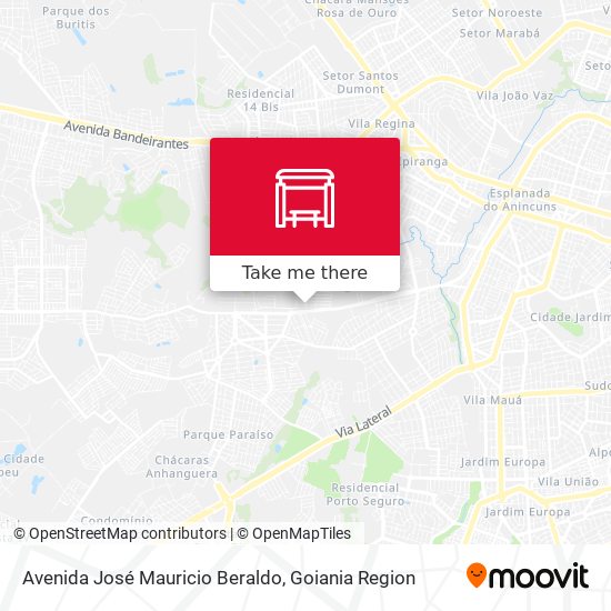 Avenida José Mauricio Beraldo map