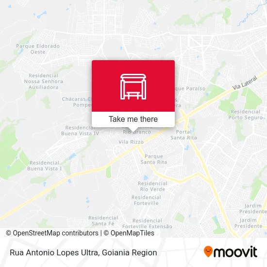 Rua Antonio Lopes Ultra map