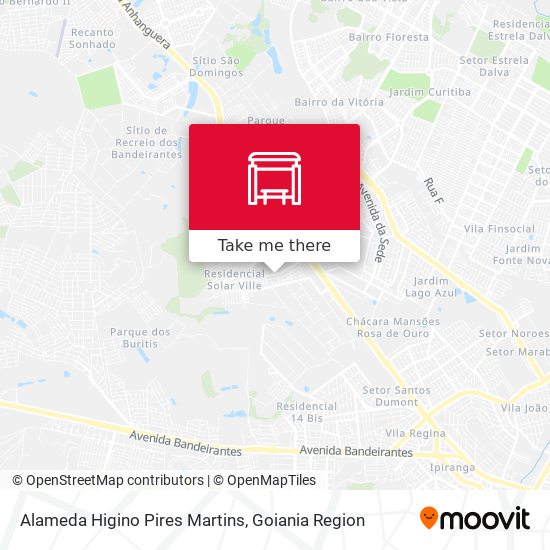 Mapa Alameda Higino Pires Martins