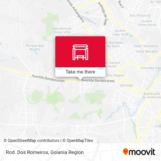 Rod. Dos Romeiros map