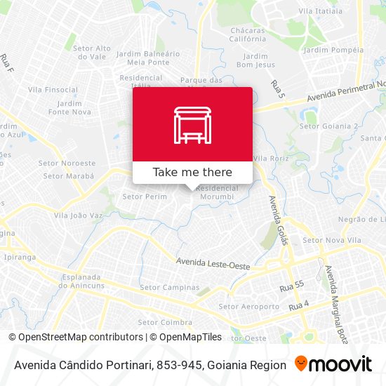 Avenida Cândido Portinari, 853-945 map