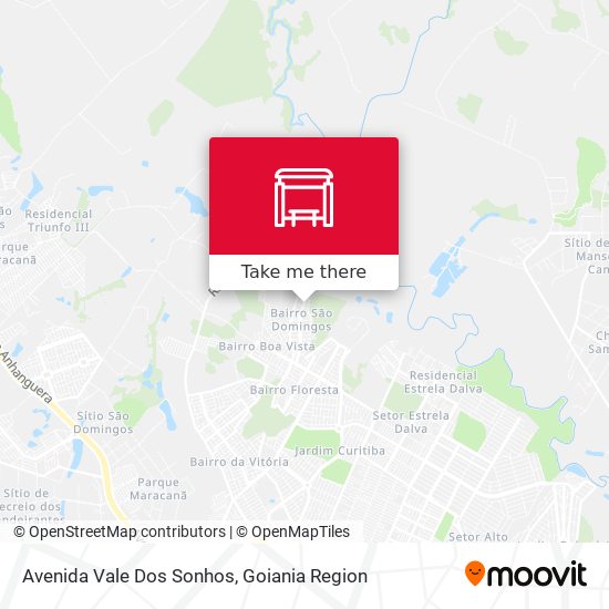 Avenida Vale Dos Sonhos map
