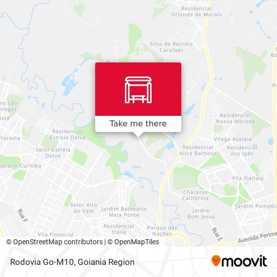 Rodovia Go-M10 map