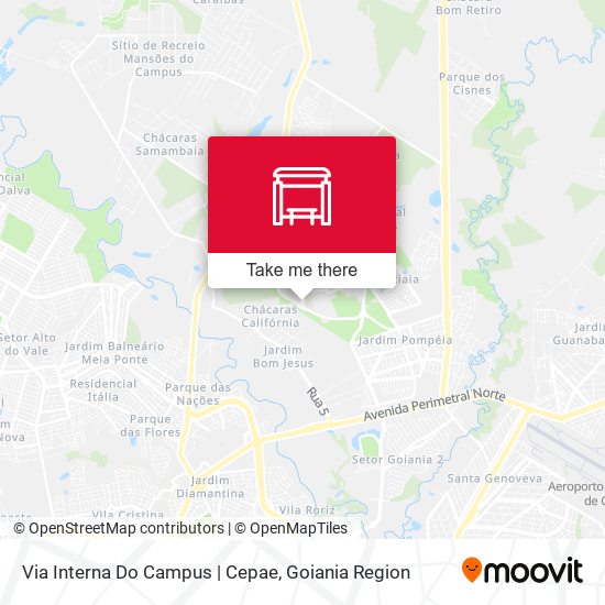 Via Interna Do Campus | Cepae map