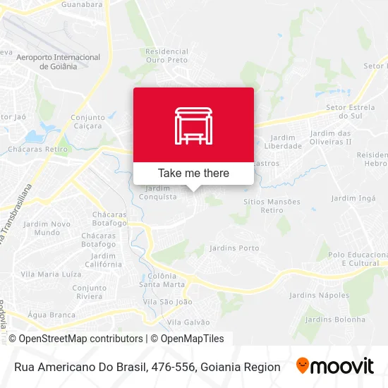 Rua Americano Do Brasil, 476-556 map
