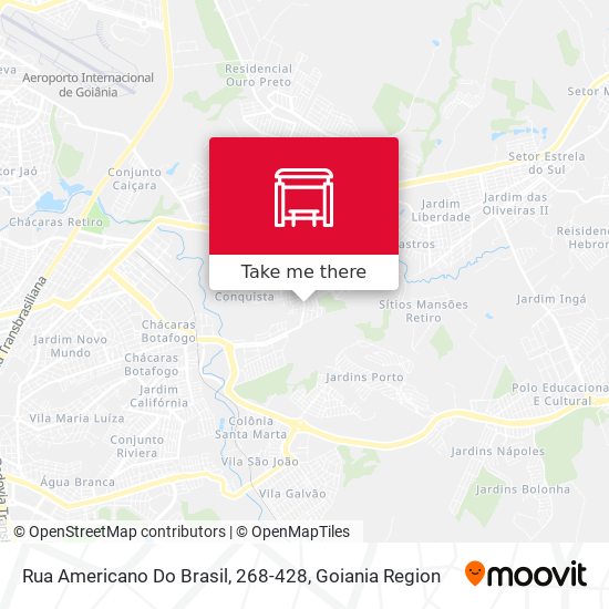 Rua Americano Do Brasil, 268-428 map