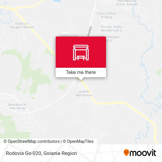 Rodovia Go-020 map
