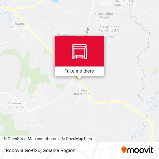 Rodovia Go-020 map