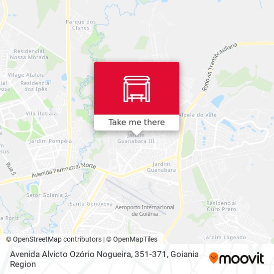 Mapa Avenida Alvicto Ozório Nogueira, 351-371