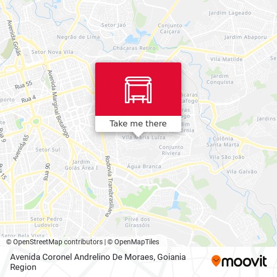 Mapa Avenida Coronel Andrelino De Moraes