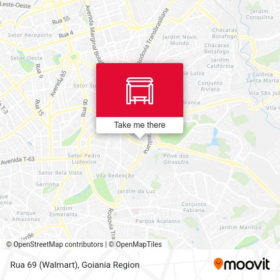 Rua 69 (Walmart) map