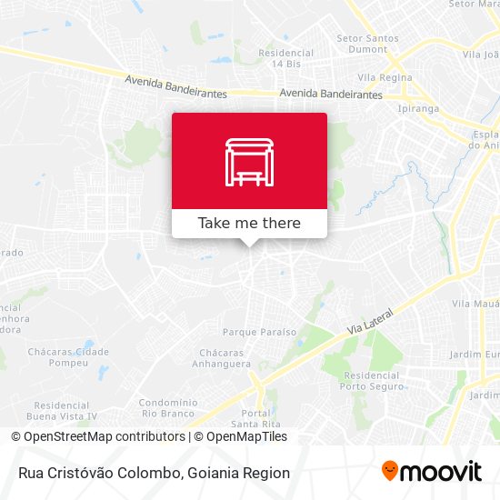 Mapa Rua Cristóvão Colombo