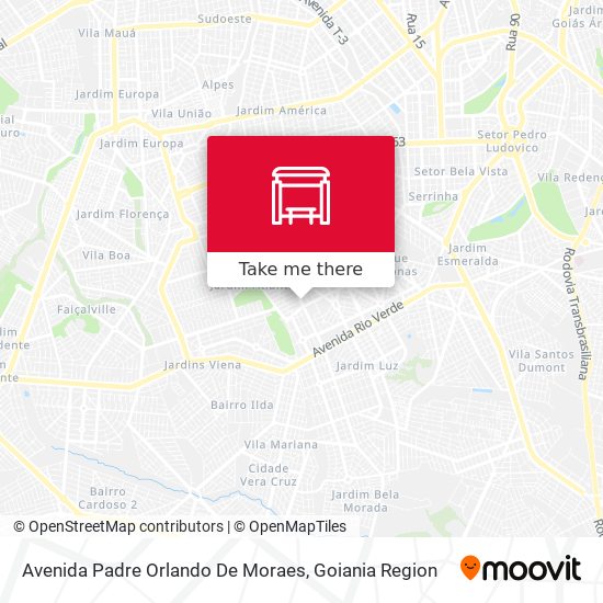 Avenida Padre Orlando De Moraes map