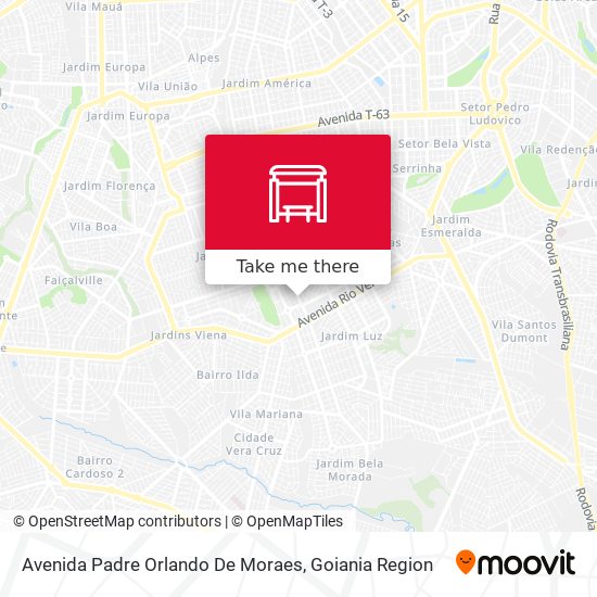 Avenida Padre Orlando De Moraes map