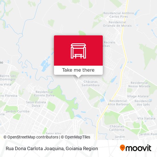 Rua Dona Carlota Joaquina map