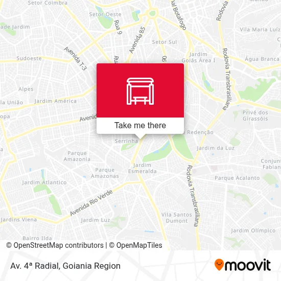 Av. 4ª Radial map