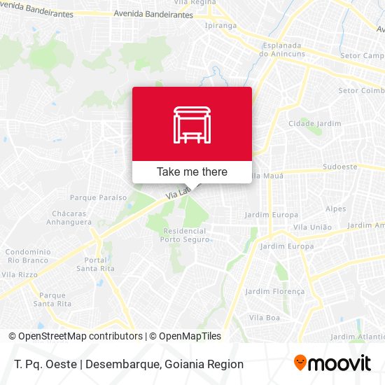 Mapa T. Pq. Oeste | Desembarque