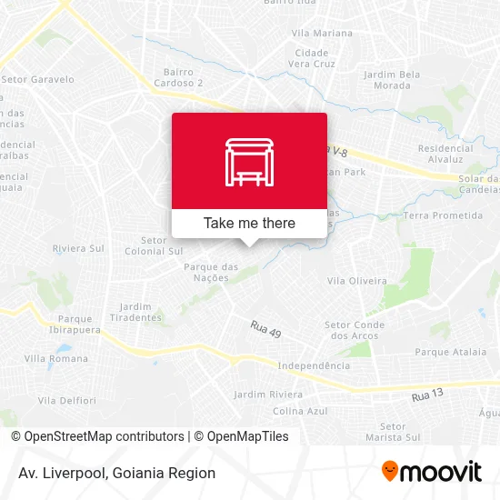Av. Liverpool map