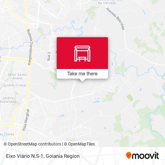 Eixo Viário N.S-1 map