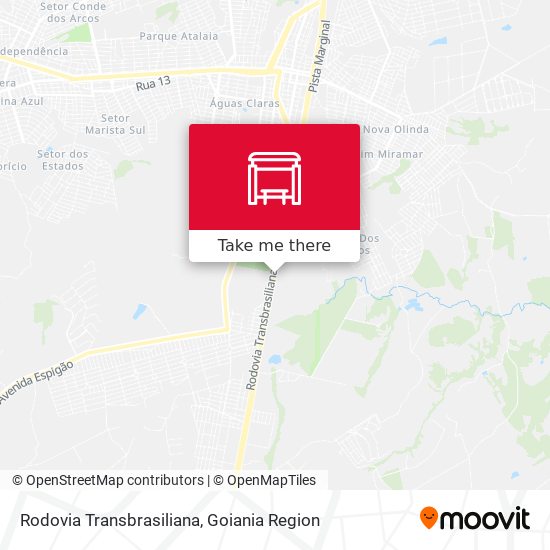 Rodovia Transbrasiliana map