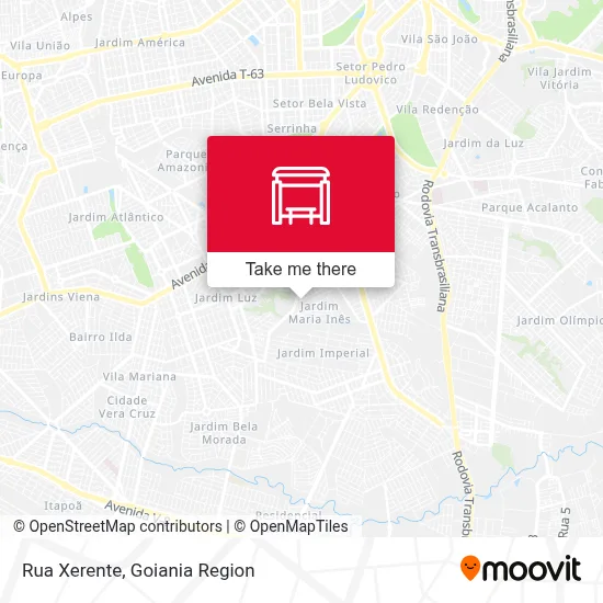 Rua Xerente map